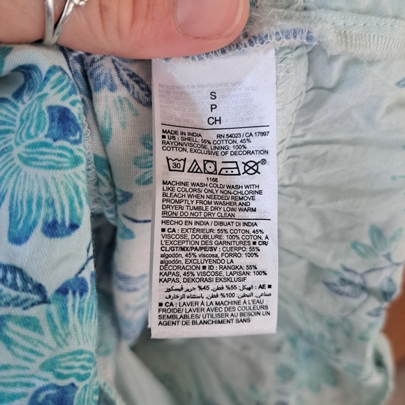 Old Navy Boho Blue Floral Dress - Small - Picture 5 of 8